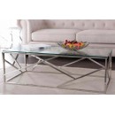 Стол журнальный SIGNAL ESCADA A прозрачный/хром, 120/60/40